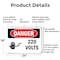 Signmission 220 Volts Danger Sign, Aluminum, 24in W x 18in L, 2PK OS-2PACK-DS-A-1824-L-1008 - alternate 3